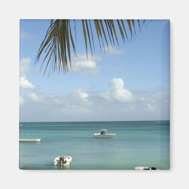 Imã Mauritius, Grand Baie. Barcos ancorados na (Frente)