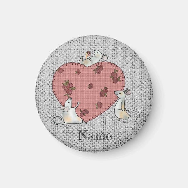 Imã Mäuse nähen Herz (Frente)