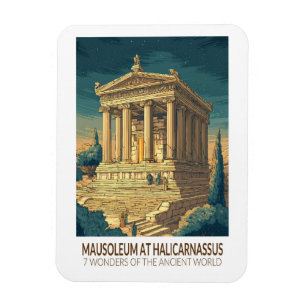 Ímã Mausoléu de Halicarnasso 7 Maravilhas do Mundo