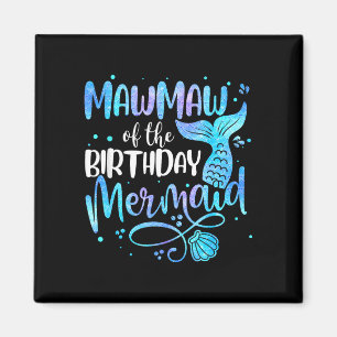Imã Mawmaw da família da sereia de aniversário combina
