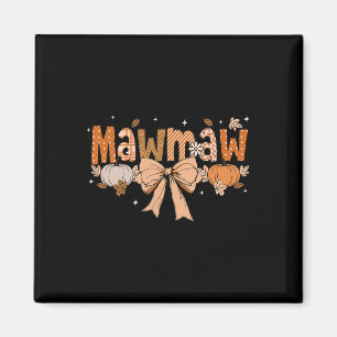 Imã Mawmaw Pumpkin Fall Coquette Arco de Ação de Graça
