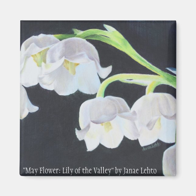 Imã May Flower: Lily of the Valley (Frente)