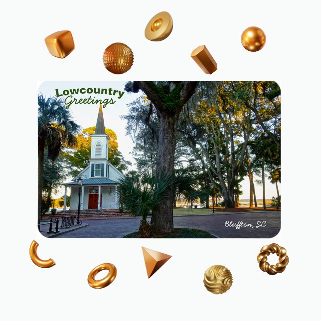 Ímã May River Chapel Palmetto Bluff Bluffton SC (Criador carregado)