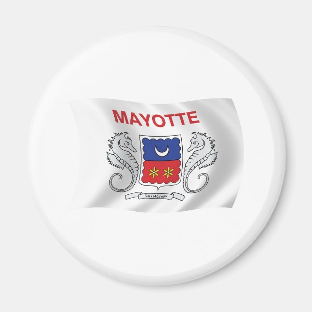 Imã Mayotte Flag Magnet (Frente)