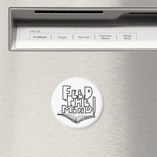 Imã MAZIPOODLES Alimente a Mente 077  (In Situ (Dishwasher))