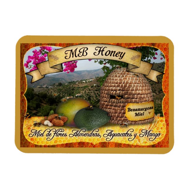 Ímã MB Honey de Benamargosa, Espanha (Horizontal)