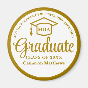 Imã MBA Elegante de Graduação da Escola de Negócios Do