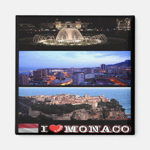 Imã MC - Mônaco - I Love - Collage Mosaic