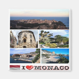 Imã MC - Mônaco - I Love - Collage Mosaic
