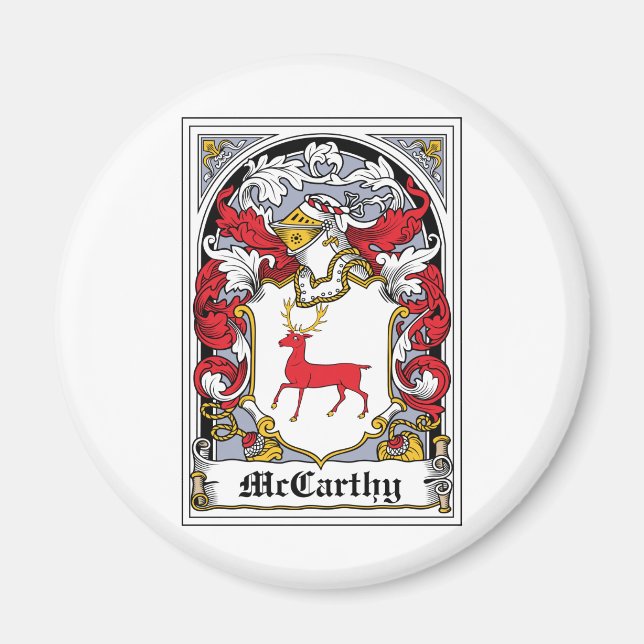Imã McCarthy Family Crest (Frente)