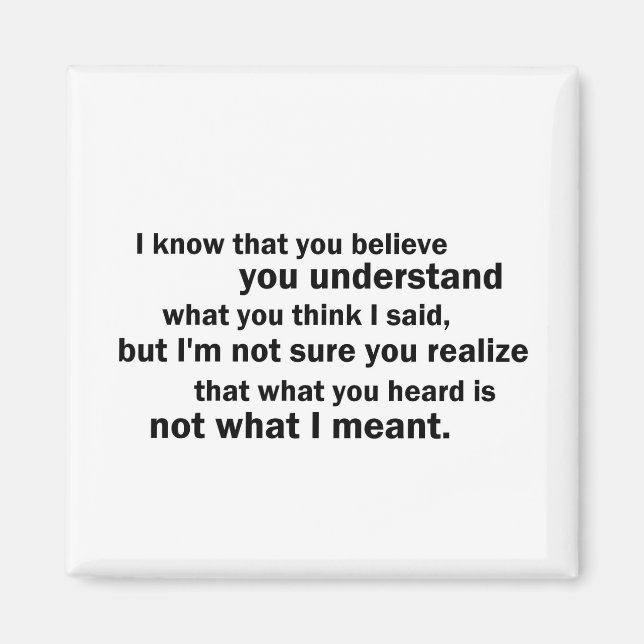 Imã McCloskey sobre a compreensão (Frente)