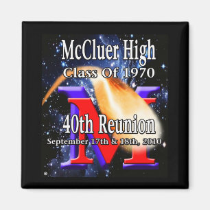 Imã McCluer classe alta 'do 40th ímã da reunião 70
