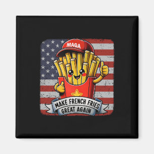 Imã Mcdon Engraçado Donald Trump Batata Frita Cozinhan