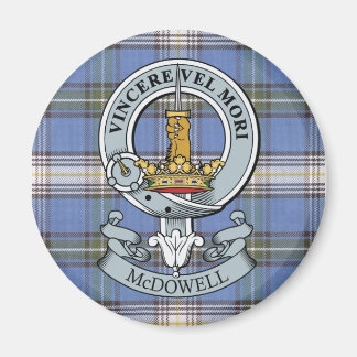 Imã McDowell Crest + Tartan Magnet