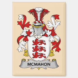 Imã McMahon Family Coat of Arms Magnet 