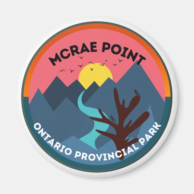 Imã Mcrae Point Ontario Provincial Park Magnet (Frente)
