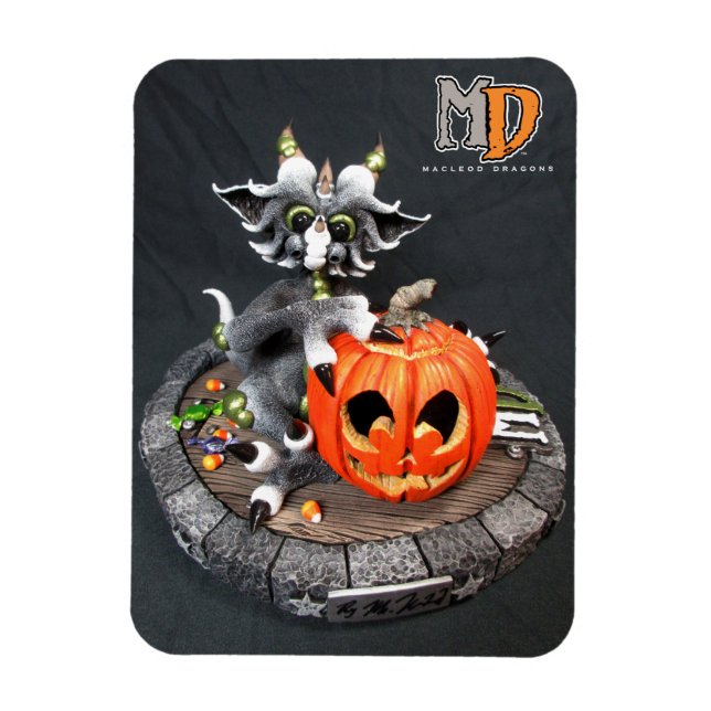 Ímã MD Halloween Dragon 3" x Fotografia Magnet de 4" (Vertical)