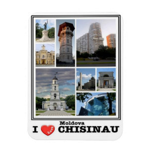 Ímã MD - Moldávia - Chisinau - I Love Mosaic -