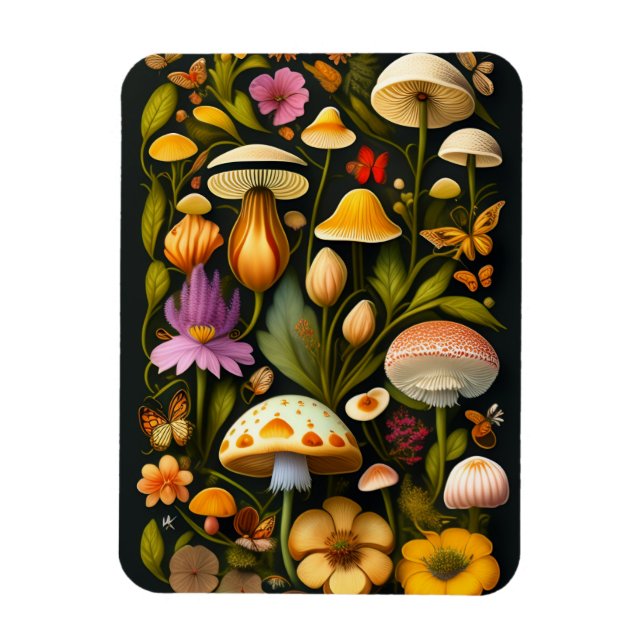 Ímã Meadow Flora | Magneta moderna Haeckel (Vertical)
