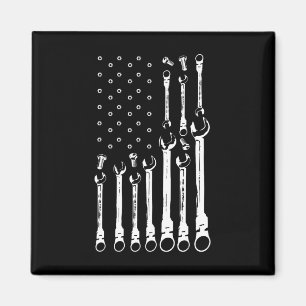 Imã Mecânico do carro de bandeira Patriótica Americano