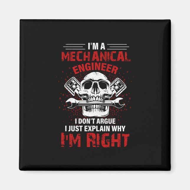 Imã Mecânico Sou Um Engenheiro Mecânico (Frente)