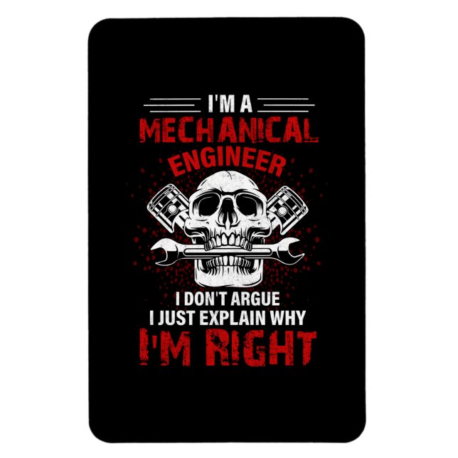 Ímã Mecânico Sou Um Engenheiro Mecânico (Vertical)