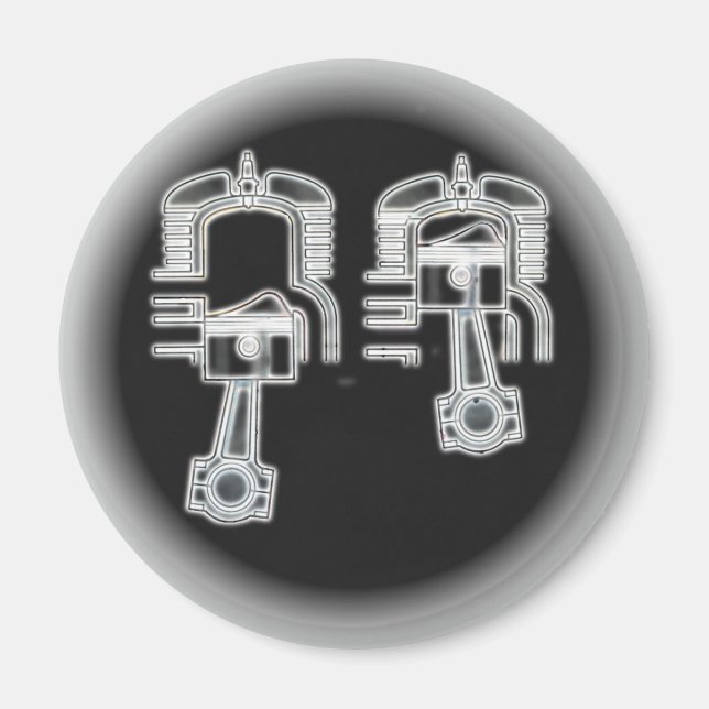 Imã Mecanismo de dois traçados (Frente)