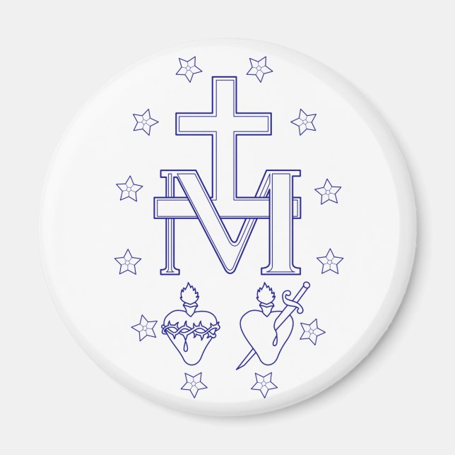 Imã Medalha de Nossa Senhora das Graves (Frente)