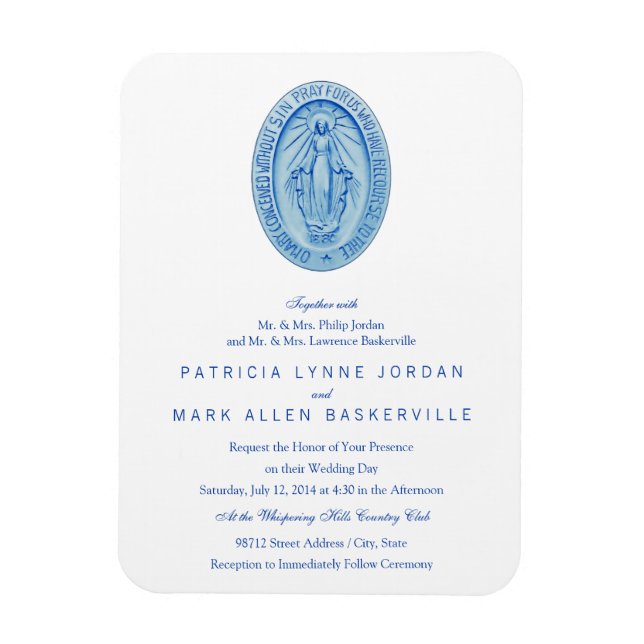 Ímã Medalha Miraculosa (Vertical)