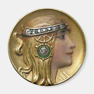 Imã Medalhão Art Nouveau