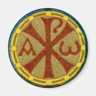Imã Medalhão Chi Rho / Alfa Omega do SNV 36
