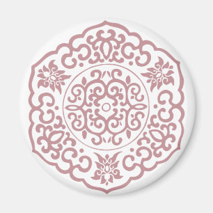 Imã Medalhão chinês rosa