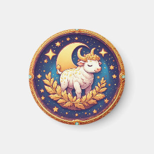 Imã Medalhão de Boi Lunático Artístico