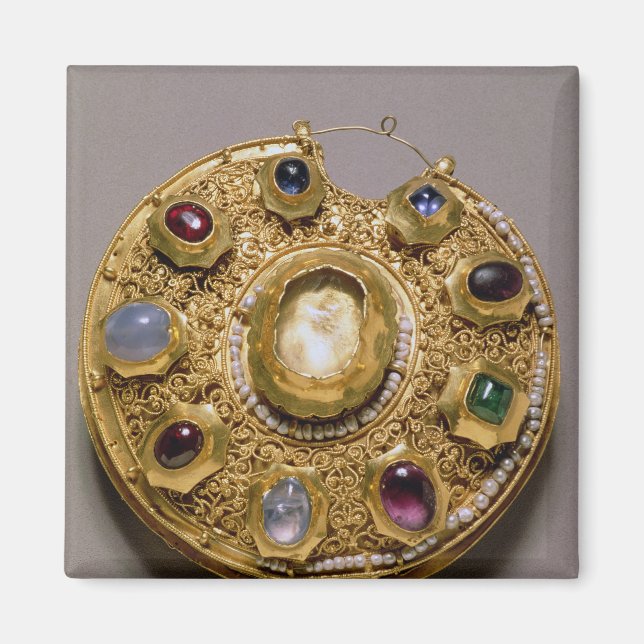 Imã Medalhão de Kolt, conjunto de ouro com pérolas e (Frente)