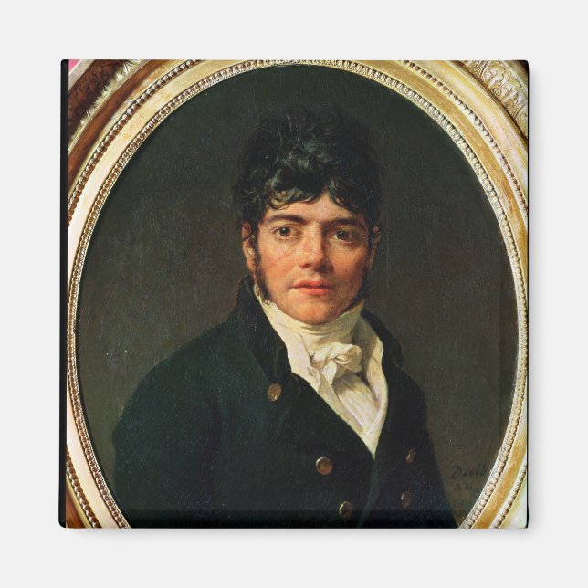 Imã medalhão Retrato do Comte Esteve, 1804 (Frente)