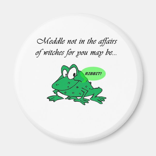 Imã Meddle não nos assuntos das bruxas (Frente)