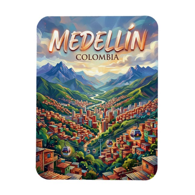 Ímã Medellín Colômbia (Vertical)