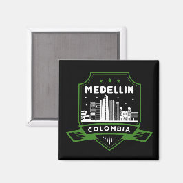 Imã Medellin Colombia Skyline Acrylic Wall Art