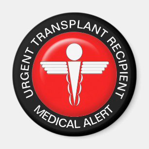 Imã Medical Alert Magnet - Transplant Recipient