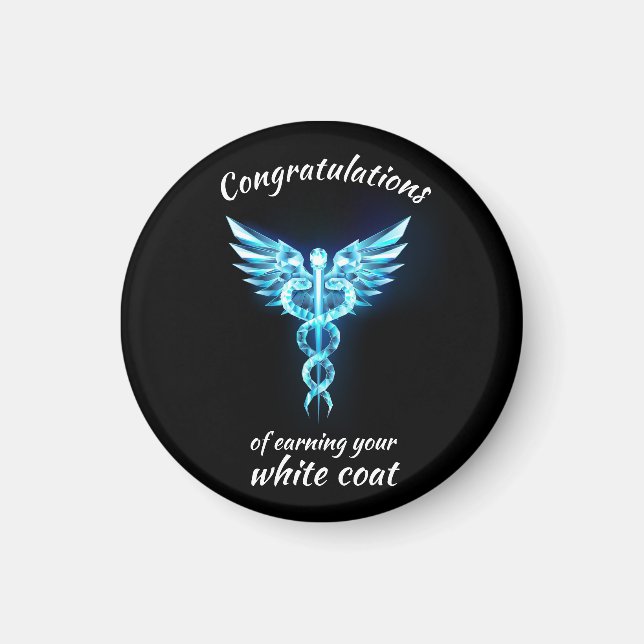Imã Medicina de cristal de cerimônia de Casaco branca (Frente)