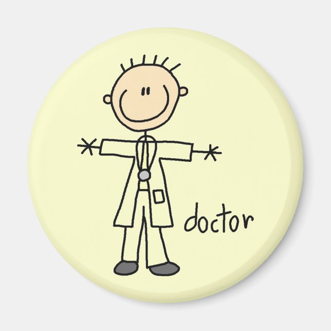Imã Médico Boneco de Palito (Frente)