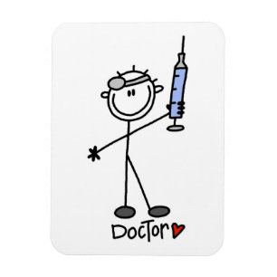 Ímã Médico de Boneco de Palito Básico