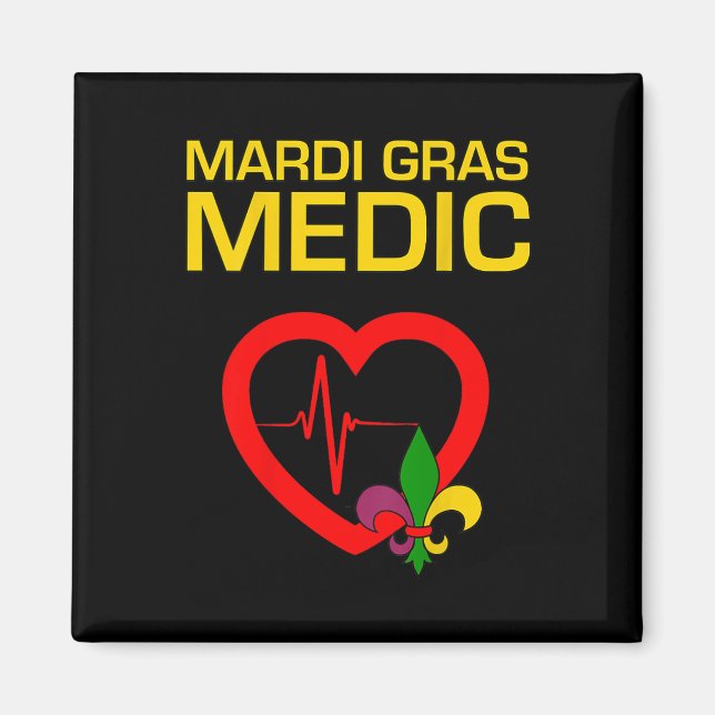 Imã Médico de Mardi Gras (Frente)