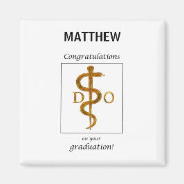 Imã Médico de Parabéns de Graduação de Osteopatia