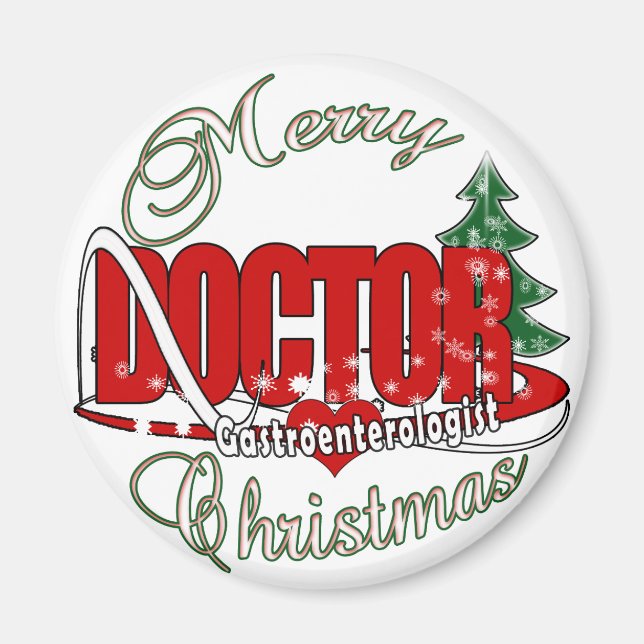 Imã MÉDICO Gastroenterologista CHRISTMAS (Frente)