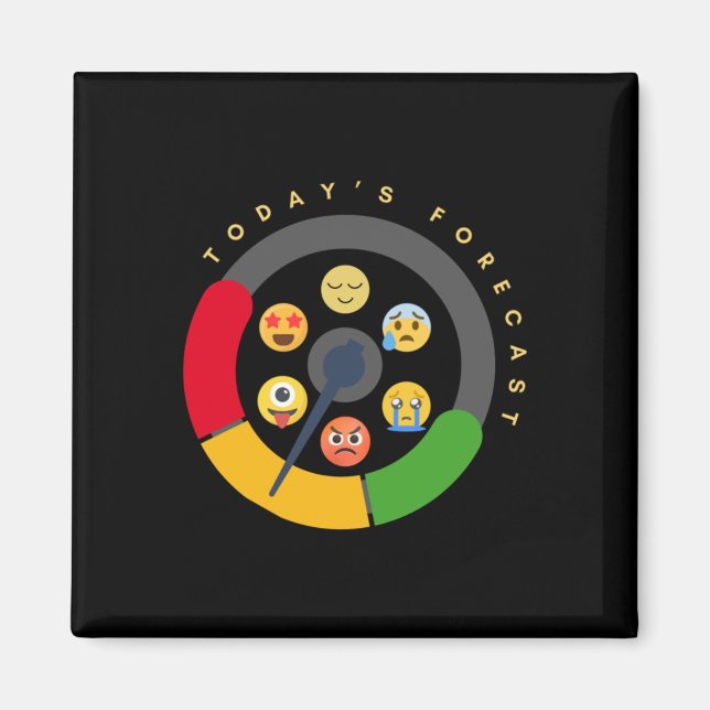 Imã Medidor de humor previsto hoje para a saúde mental (Frente)