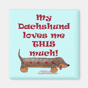 Imã Medidor do amor do Dachshund