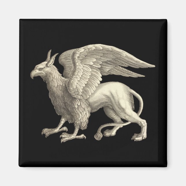 Imã Medieval Renaissance Griffin (Frente)