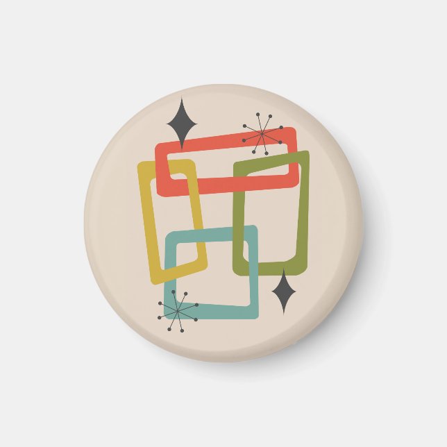 Imã Médio Geométrico Moderno do Século Abstrato (Frente)