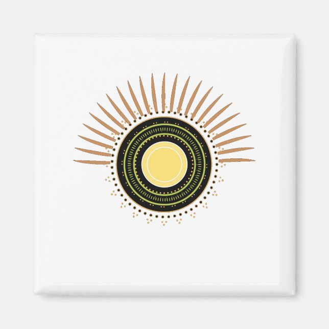 Imã Meditação de Concentração do Círculo de Chakras (Frente)